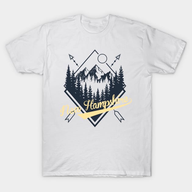 New Hampshire T-Shirt by LaarniGallery